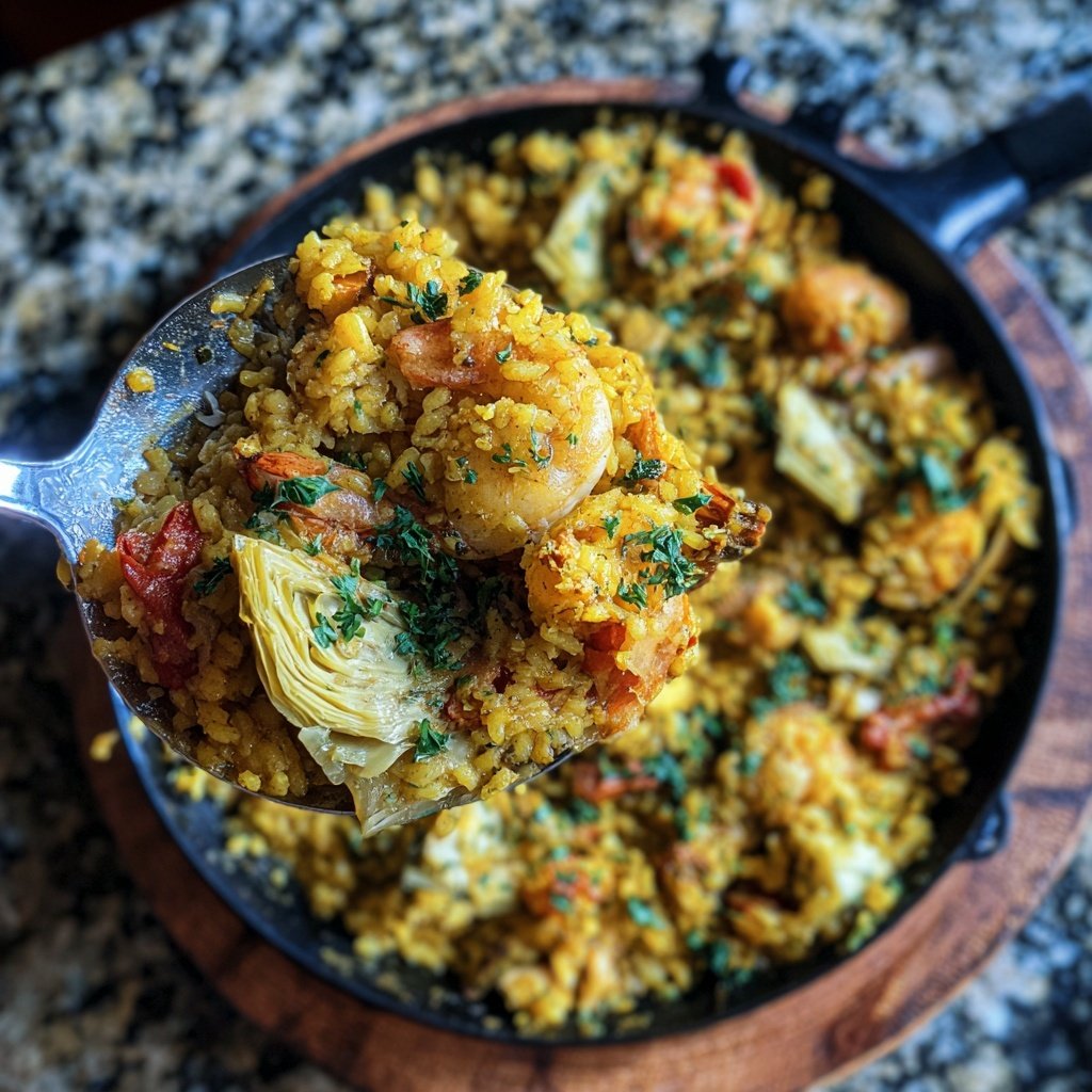 Paella mit Artischocken