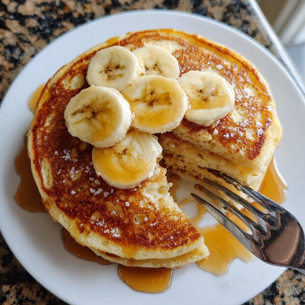 Pfannkuchen mit Banane
