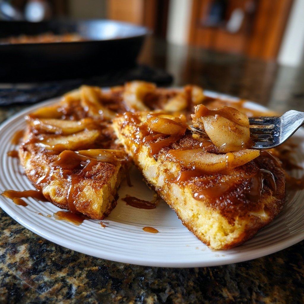 Pfannkuchen mit Birnen
