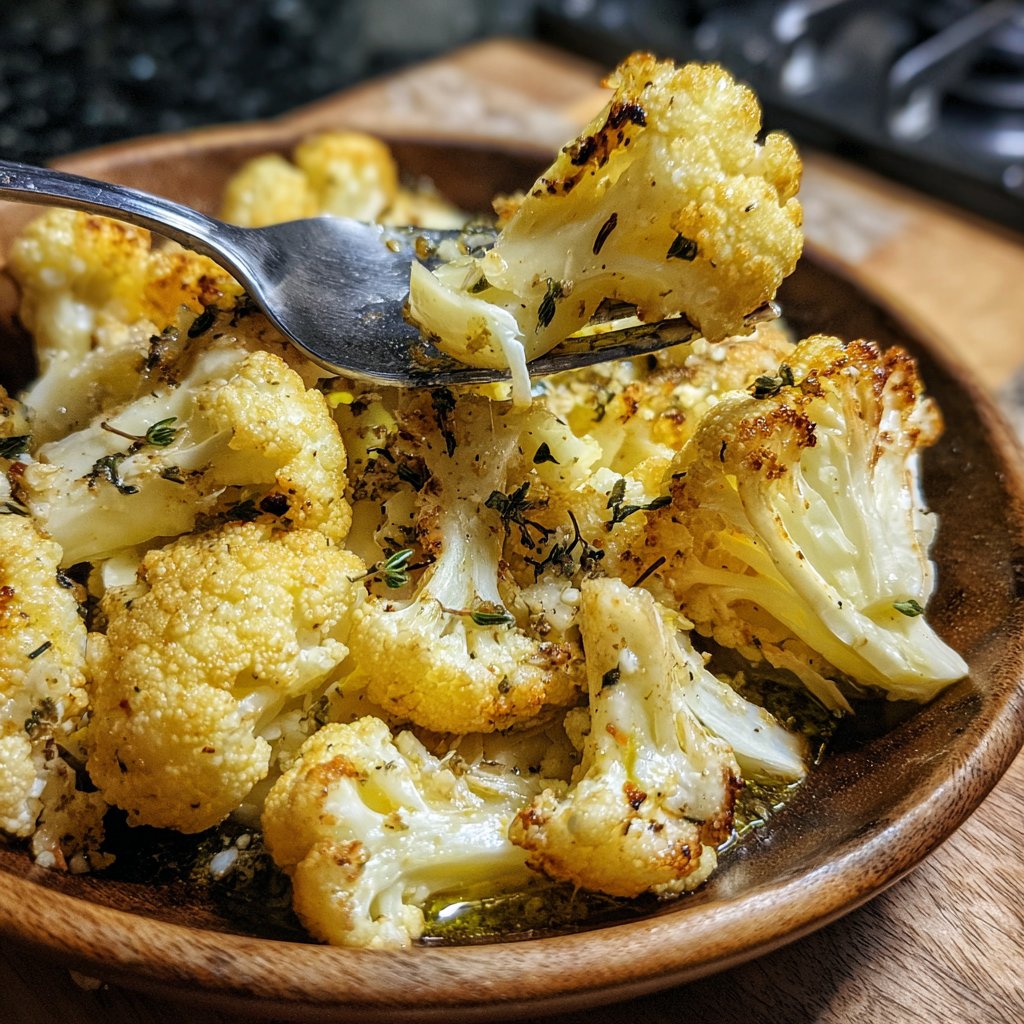 Blumenkohl mit Thymian und Öl