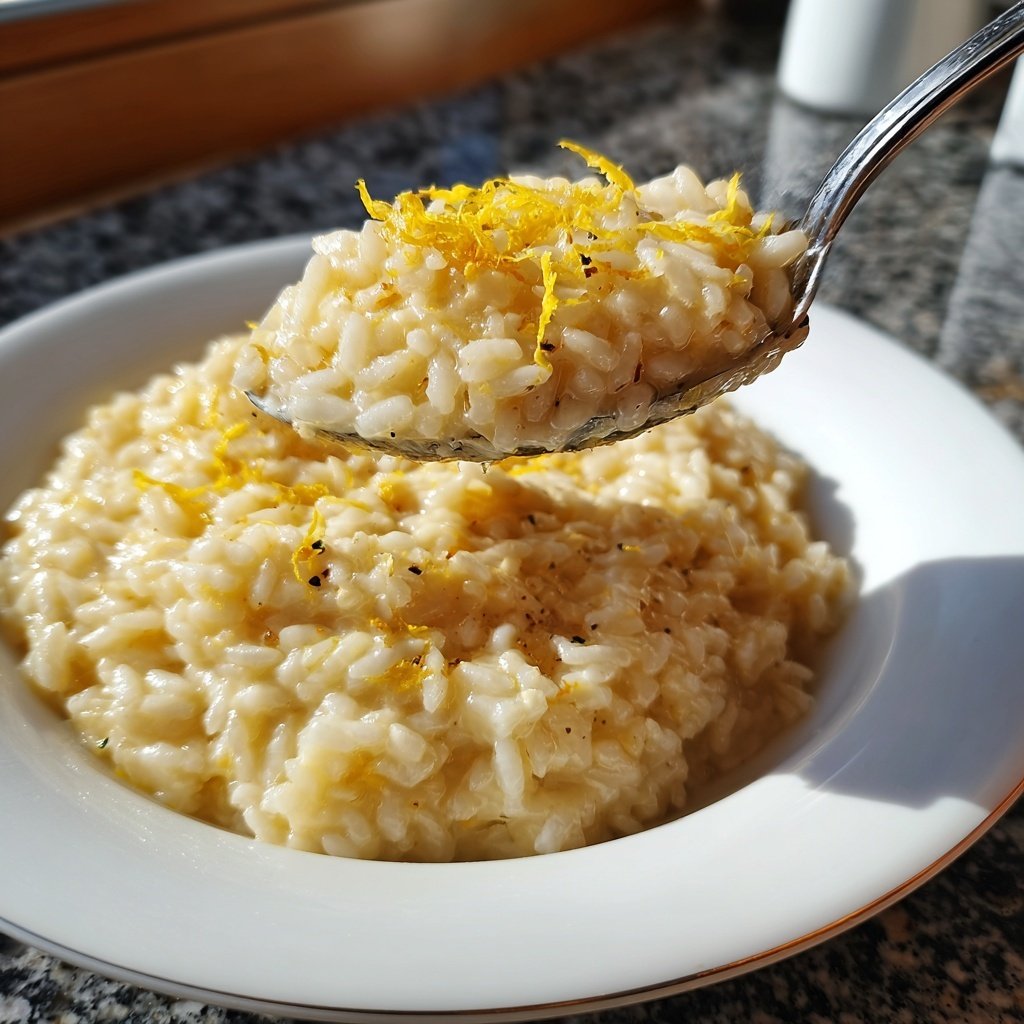 Risotto mit Zitrone und Parmesan
