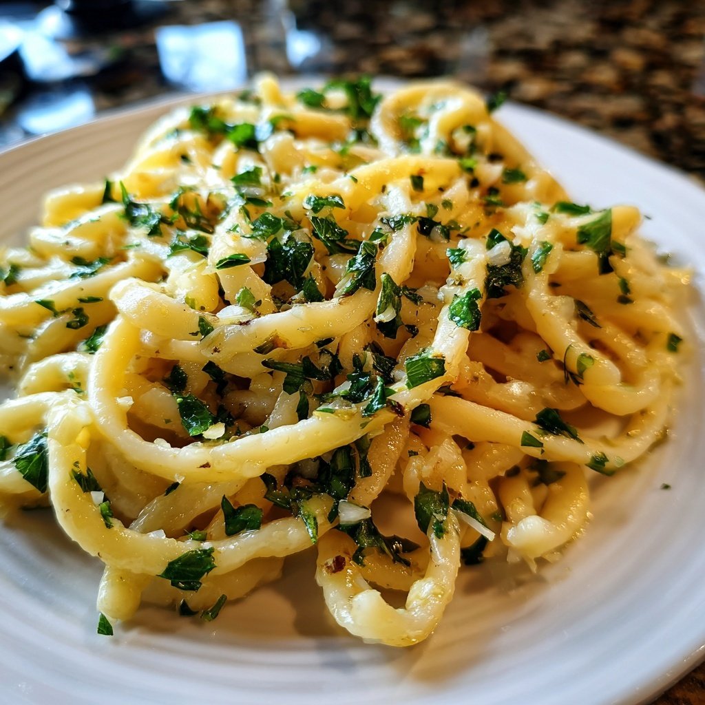 Schnell & Einfach 15-Minuten Knoblauchpasta