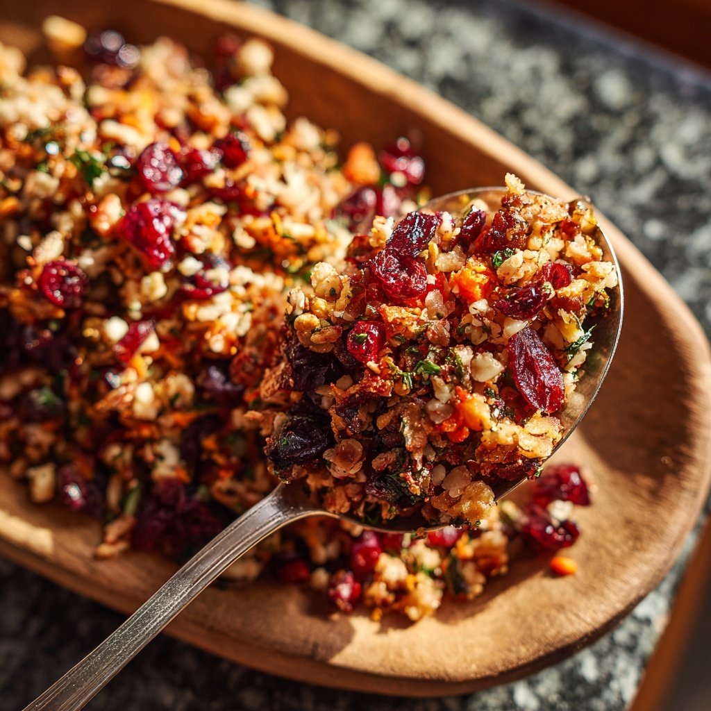 Herbstlicher Getreidesalat mit Cranberries