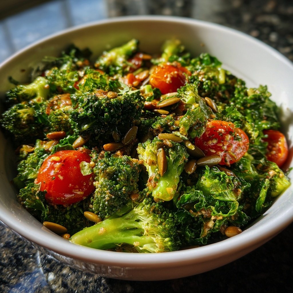 Brokkoli-Grünkohl-Salat