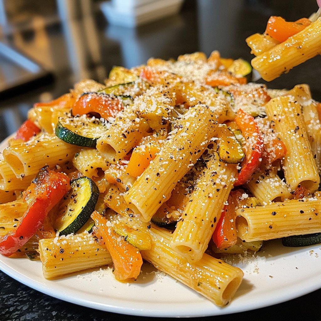 Penne mit Ofengemüse
