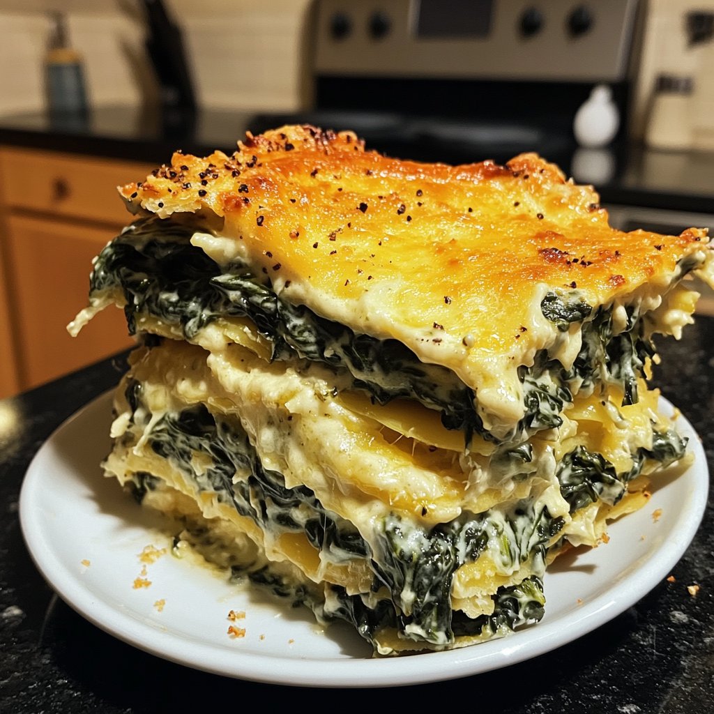 Gemüseauflauf mit Spinat