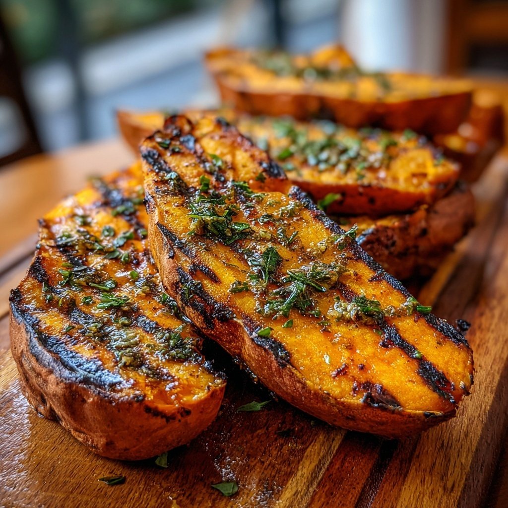 Gegrillte Süßkartoffeln Mit Kräutern