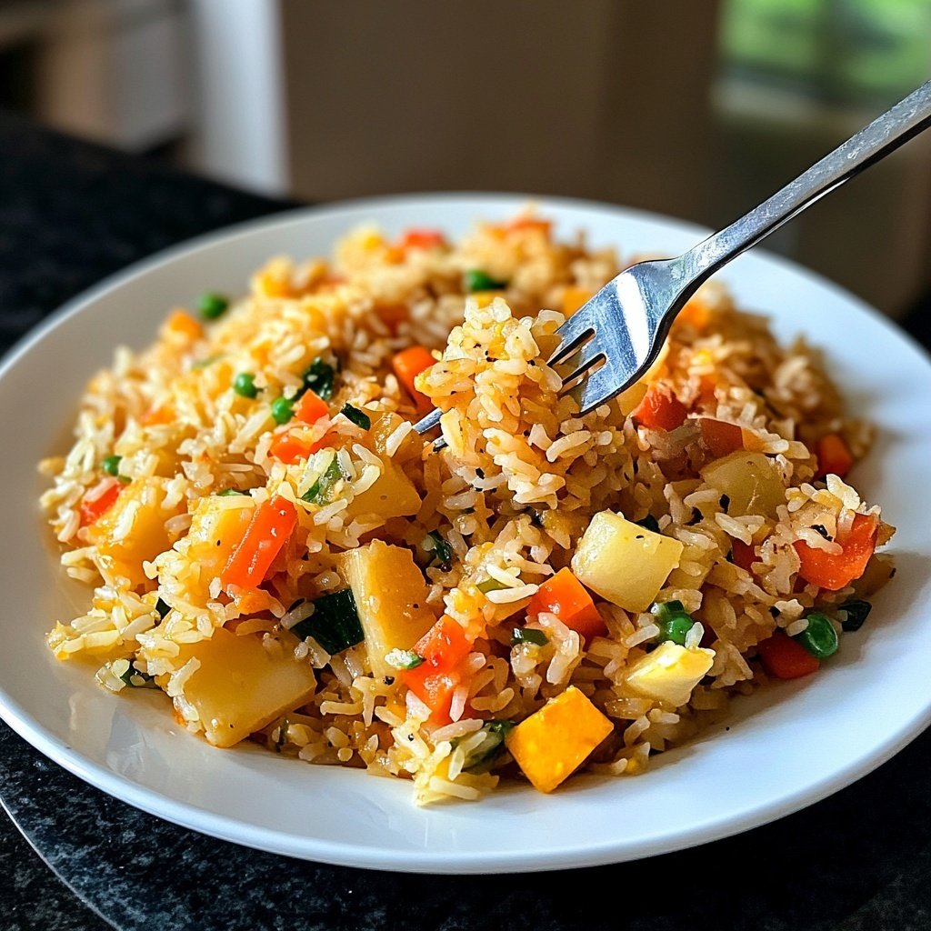 Gebratener Reis mit Ingwer