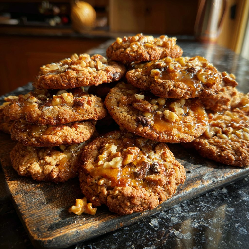 Cookies mit Nüssen und Honig