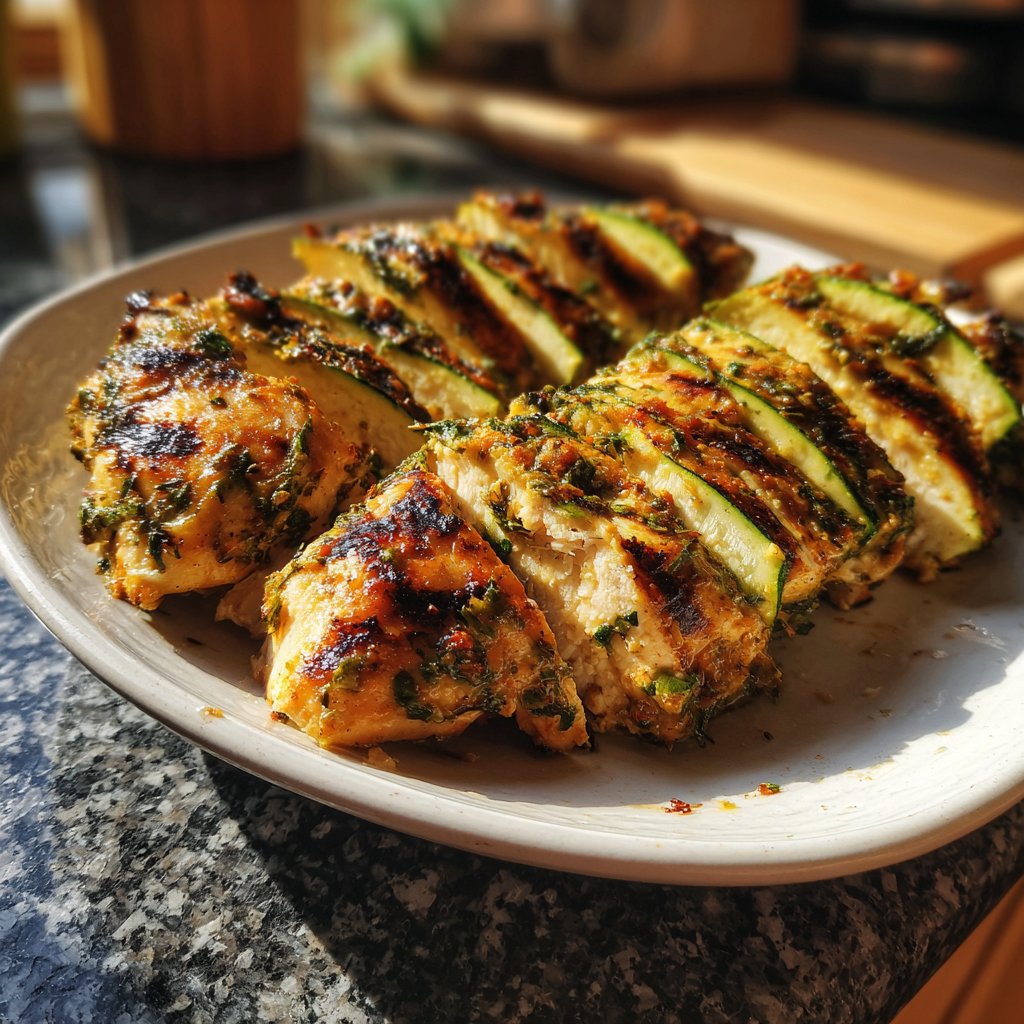 Hähnchenbrust mit Zucchini